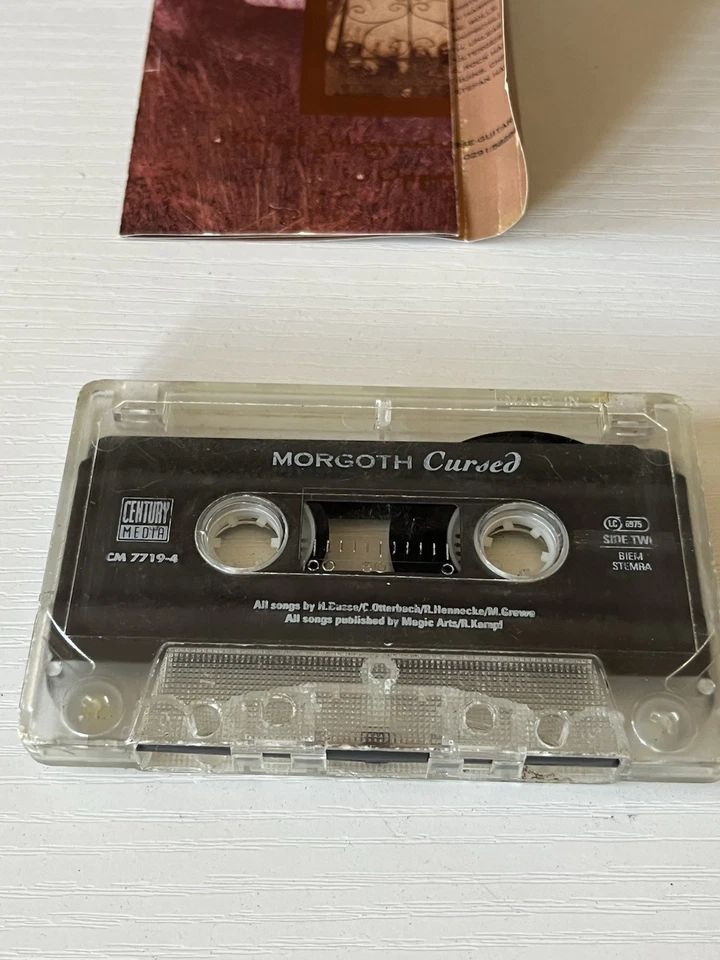 Morgoth- Cursed Cassette Tape 1991 Century Media Records RARE Tested - Image 4 of 4