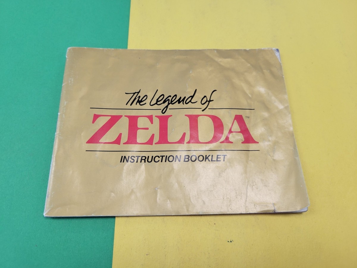 Legend of Zelda (Nintendo NES) Manual Only- Cassette Version Page