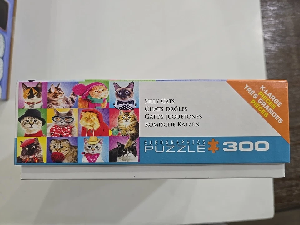 Eurographics 300 XL Piece Family Puzzle Silly Cats 19"x26" New Sealed - Image 3 of 4