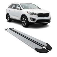 Seitenschweller Trittbretter Schweller für Kia Sorento 2015-2020 Aluminium Grau