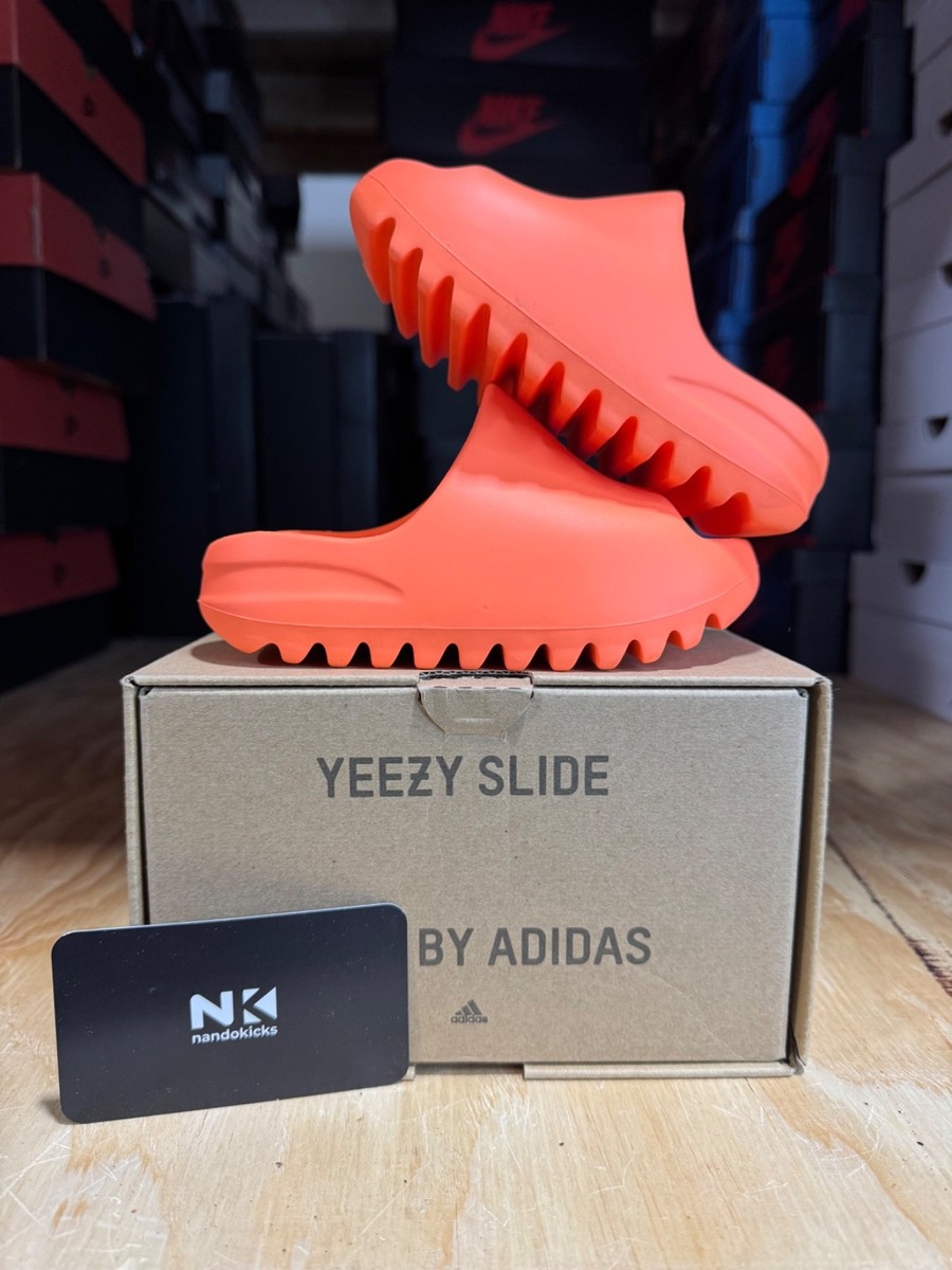 あ*し様 Yeezy slide gap  Adidas Yeezy Slides Kids 'Enflame Orange' KIDS SZ 9K | eBay