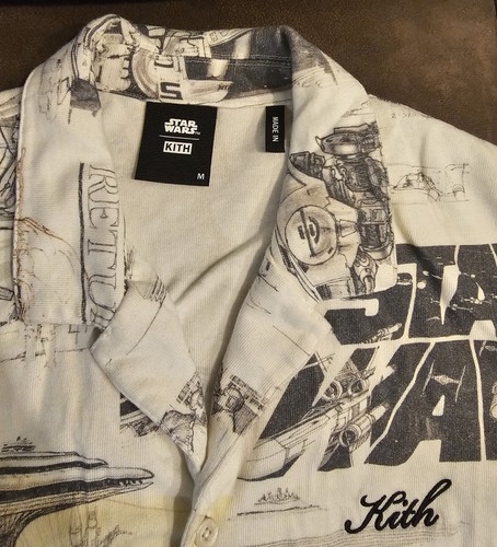 Star Wars X Kith Sketch 100% Cotton Unisex Adult Pajama Set Medium White  - Bild 4 von 24