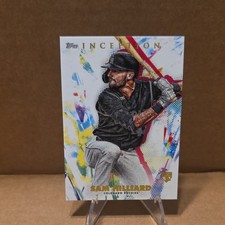 Topps 2020 Inception Rookie Sam Hilliard #17 Colorado Rockies Baseball Card. rookie card picture