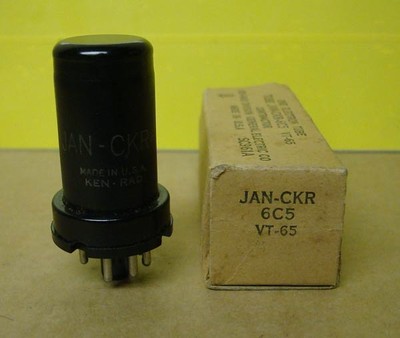 Vintage Ken-Rad NOS MIB JAN-CKR 6C5 VT-65 Vacuum Tube Audio Amplifier ...