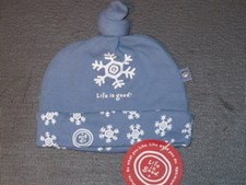 Life is good Baby Knotted Knit Snowflake Hat 3-6 Months