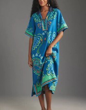 Farm Rio Short Sleeve Collar Miso Dress NWT Sz XXS