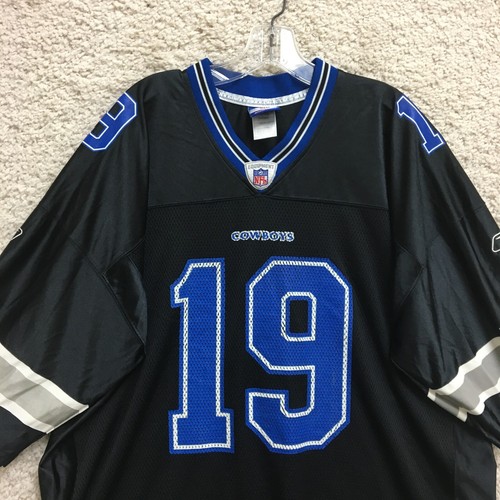 Reebok Dallas Cowboys Keyshawn Johnson Shirt 2XL Adult Black Jersey V Neck Mens - Picture 2 of 11