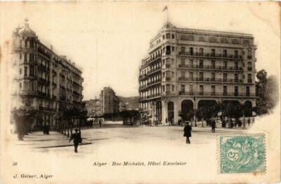 CPA AK ALGERIEN Geiser 56 ALGER - Rue Michelet Hotel Excelsior. (764873)