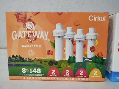 8 Pack Box CIRKUL LifeSip Gateway Tea Flavored Variety Pack Cartridges Exp 05/26