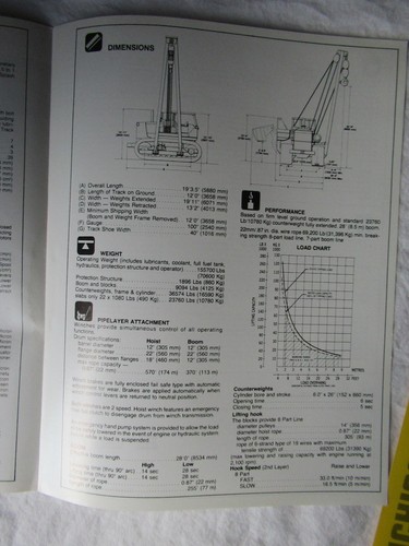 Folleto de ventas de capa de tubería Fiat Allis FP120 - Imagen 3 de 4