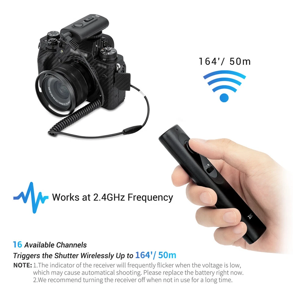JJC Wireless Remote Control Shutter Release for Fujifilm Cameras Replace RR-100 - Image 3 of 4