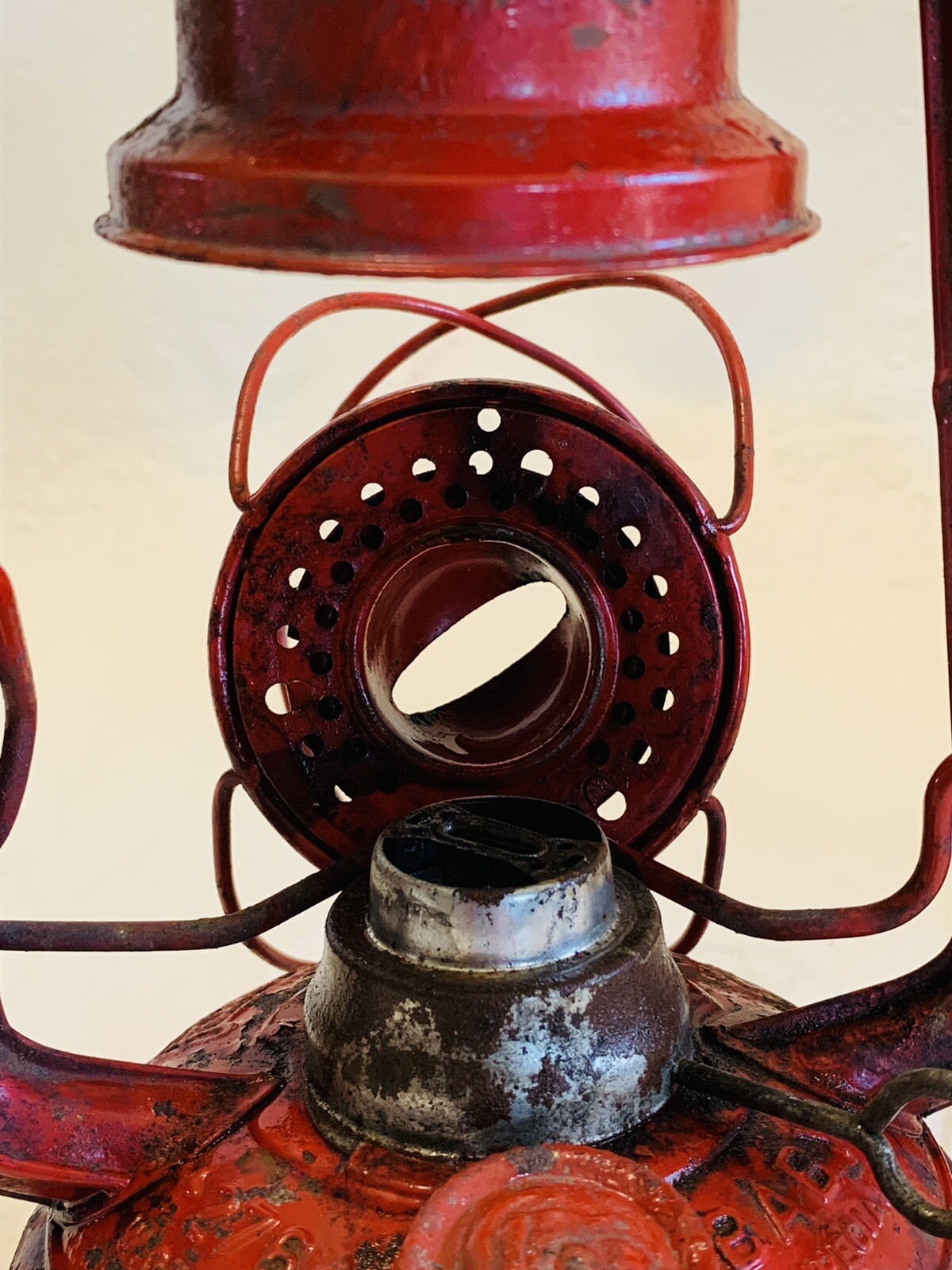 VTG FEUERHAND RED LANTERN RED GLOBE West Germany BABY SPECIAL No.276 NIER PATENT