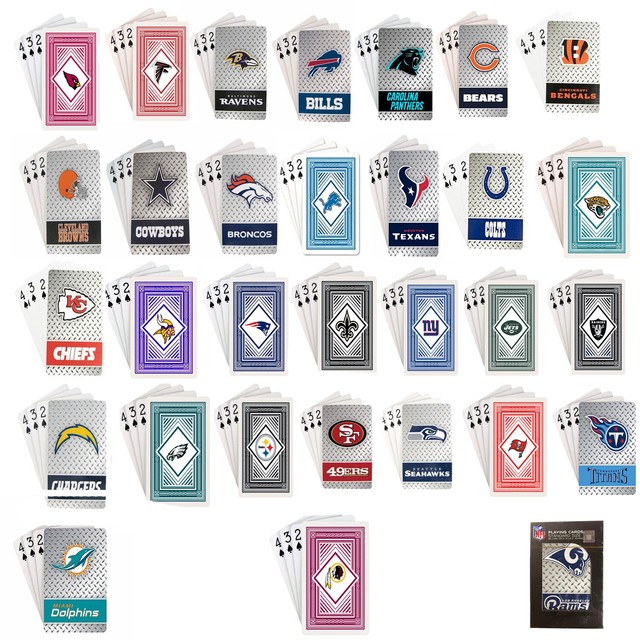 Dallas Cowboys 52 Playing Cards Deck Diamond Plate Poker NFL Football