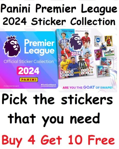 Pegatinas de la Panini Premier League 2024 de la Premier League elige lo que necesites 1-636 - Imagen 1 de 3