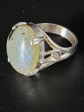 Vintage Sterling Silver Moonstone Ring Superb Condition