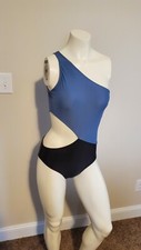 Womens Swimsuit 1 Piece Small Blue