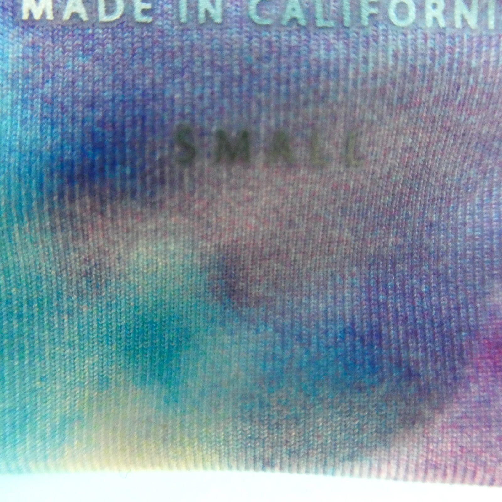 Ayra Swim Small Blue Tie Dye Unpadded Wide Straps Pullover Bikini Top Swimsuit