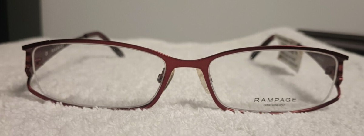 RAMPAGE R128 BURGUNDY 52-16-135 NEW WITH TAGS OPTICAL FRAME #444