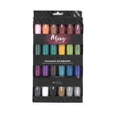 NEW Moxy Chasing Rainbows 24 Colors Extra Fine Glitter 7.2 oz Mixed Glitter