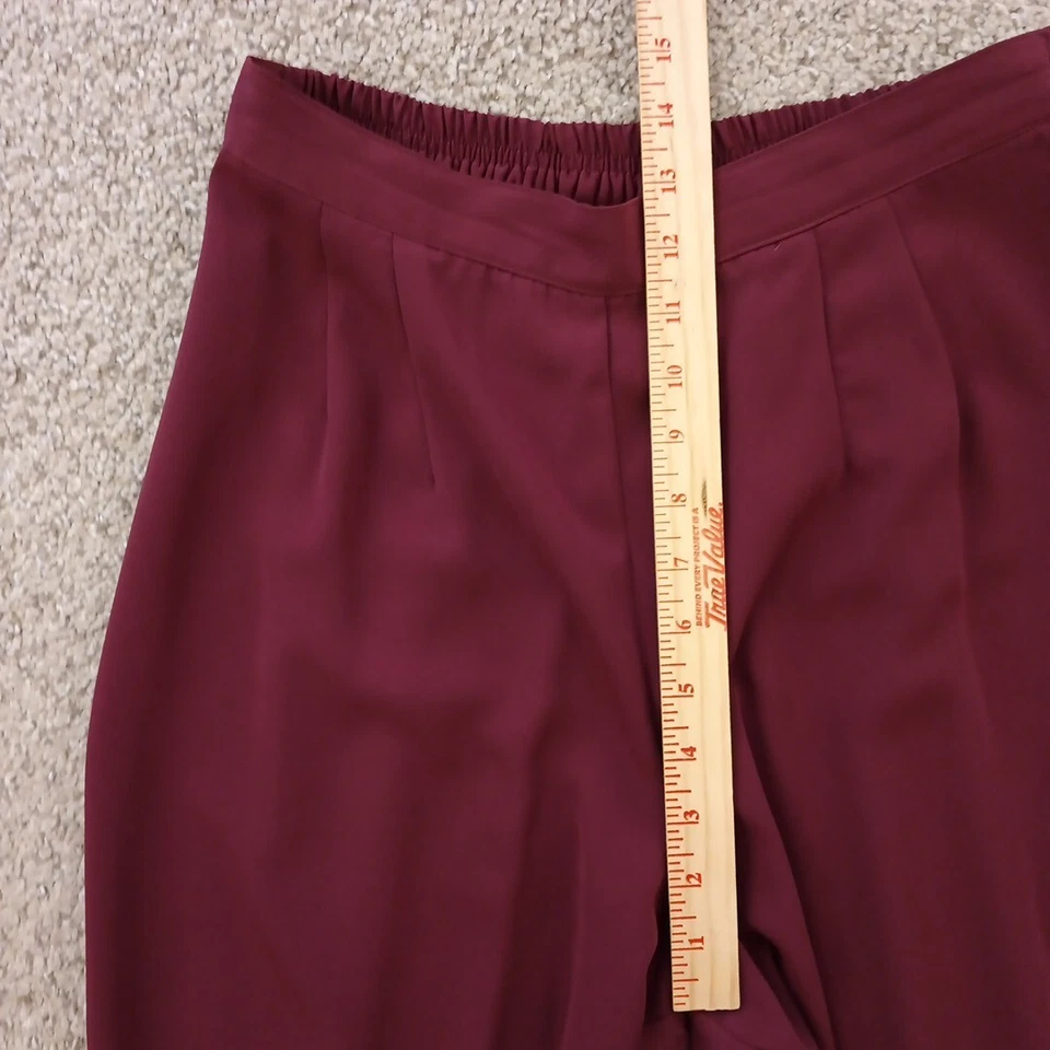 Norton McNaughton Dress Pants Womens Medium Purple Pull On Pleated 26x27 - Image 4 of 4