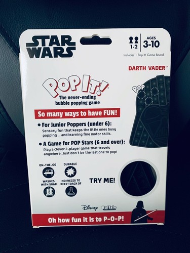 Neu Disney Star Wars Darth Vader Pop It! Ein nie endendes Spiel - Bild 3 von 5
