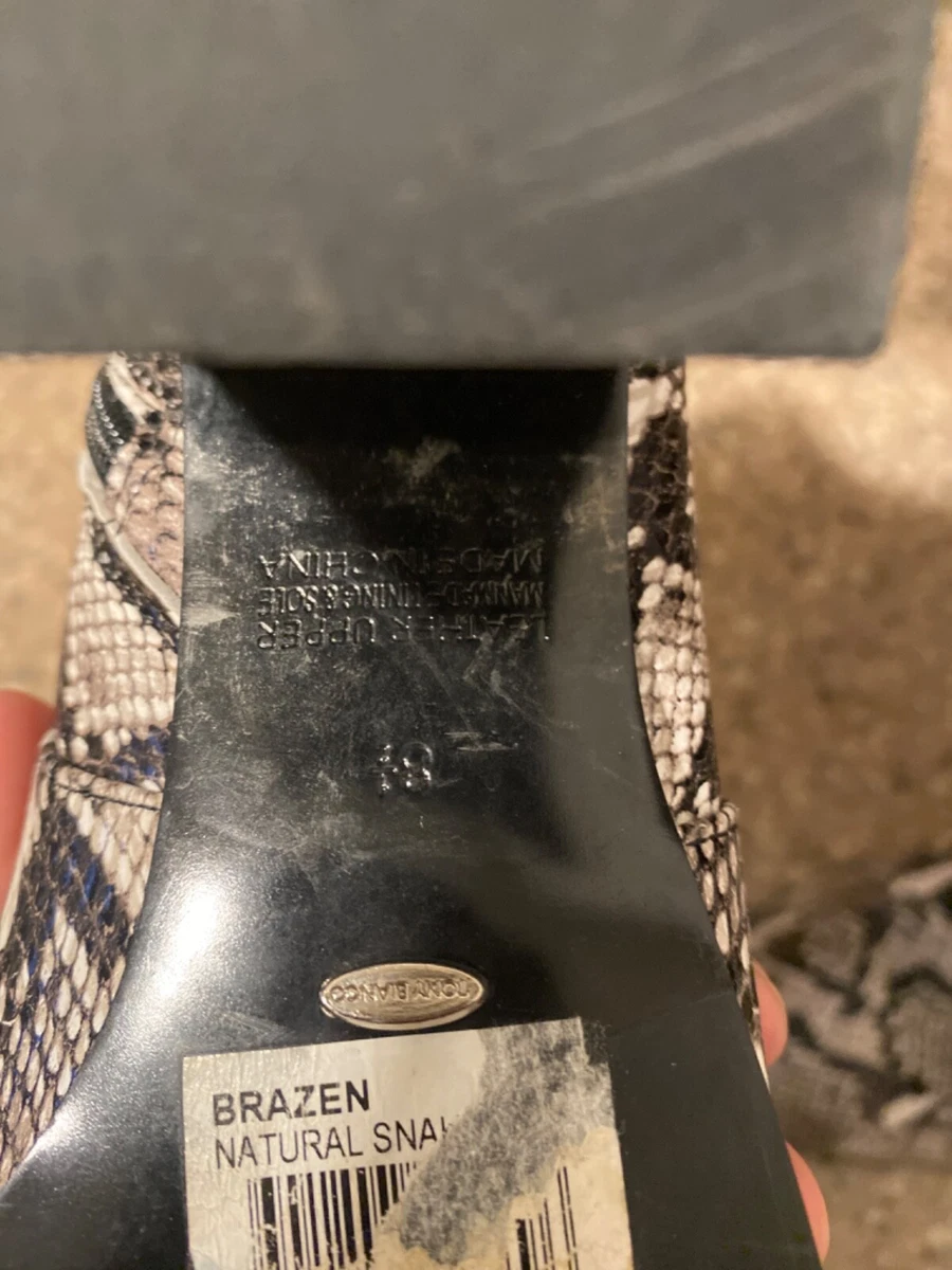 Tony bianco top brazen bootie snake