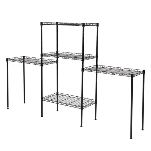 Changeable Assembly Floor Standing Carbon Steel Storage Rack Black Hot Sale US - Picture 5 of 11