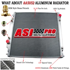 3 Row Radiator For 2005 2006 2007 Ford F-250 F-350 F-550 Powerstroke 6.0L 6.8L