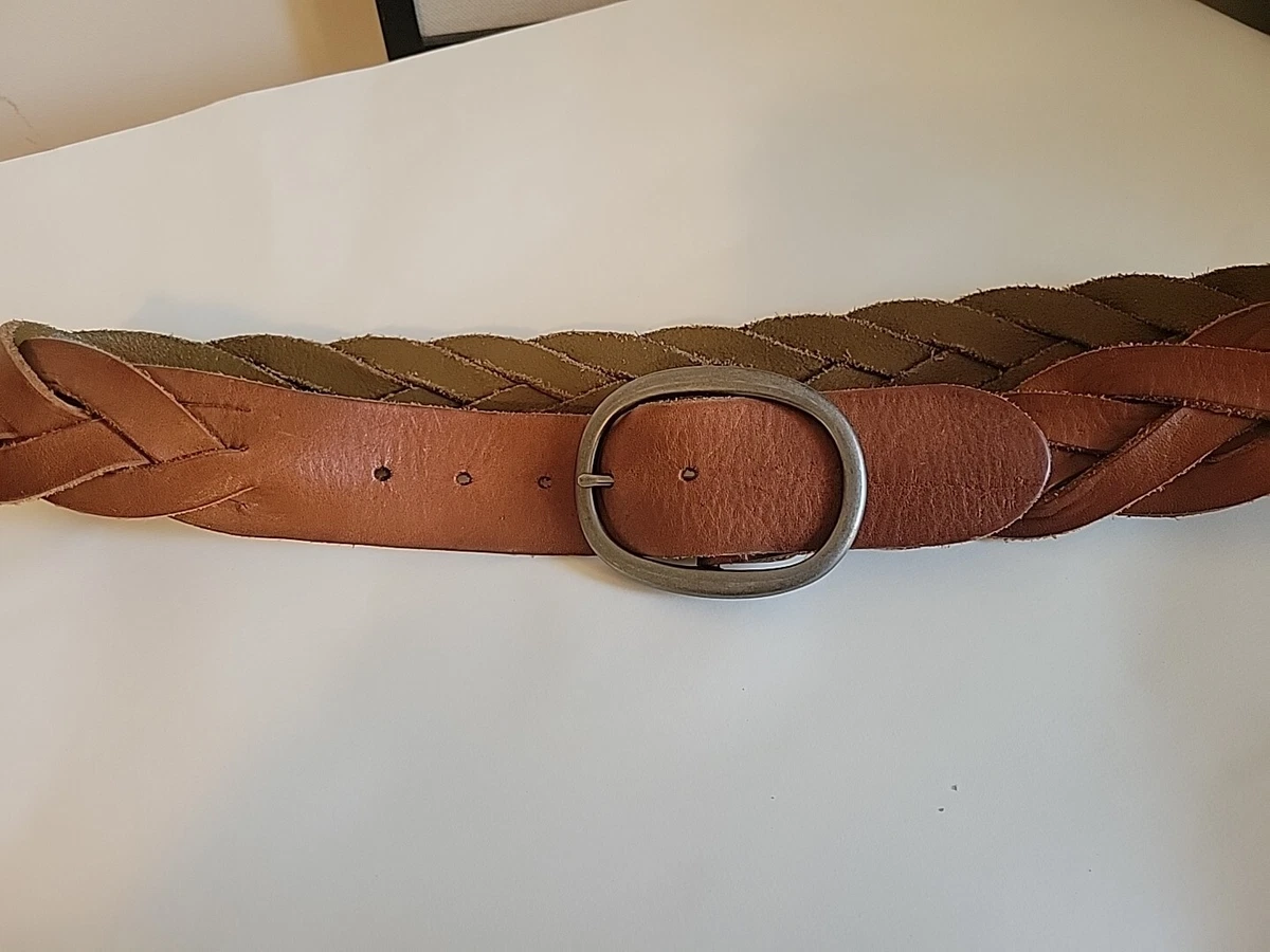 Braided Leather Belt Womens Small Cognac Studs Western AMERICAN EAGLE OUTFITTERS American Eagle Outfitters Women main image 4