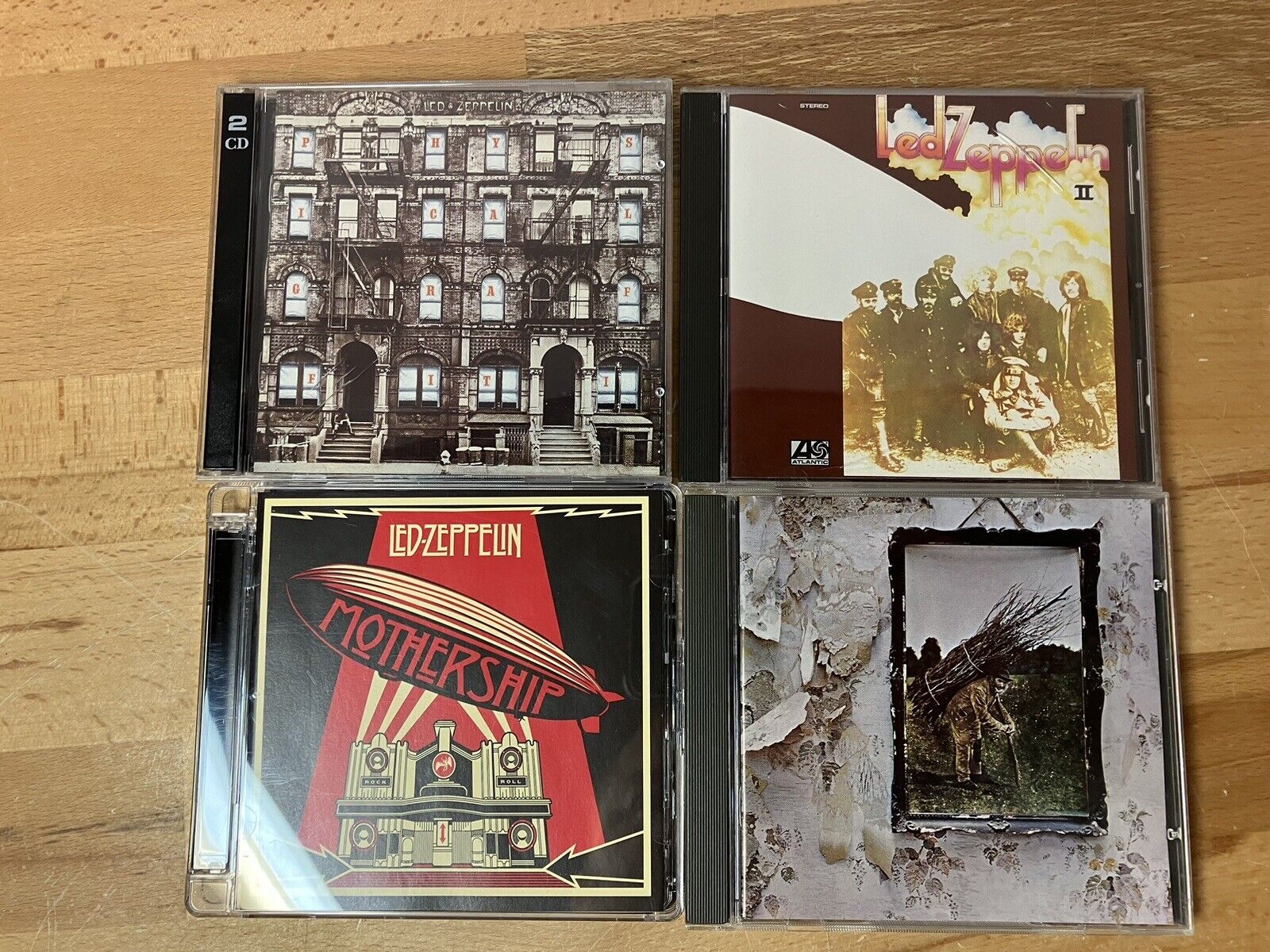 Led Zeppelin CD Lot, 2 Double Cd’s, Physical Graffiti, Mothership, Led Zeppelin2