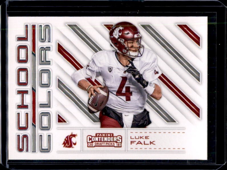 Luke Falk Panini Contenders Draft Picks School Colors #18 Base