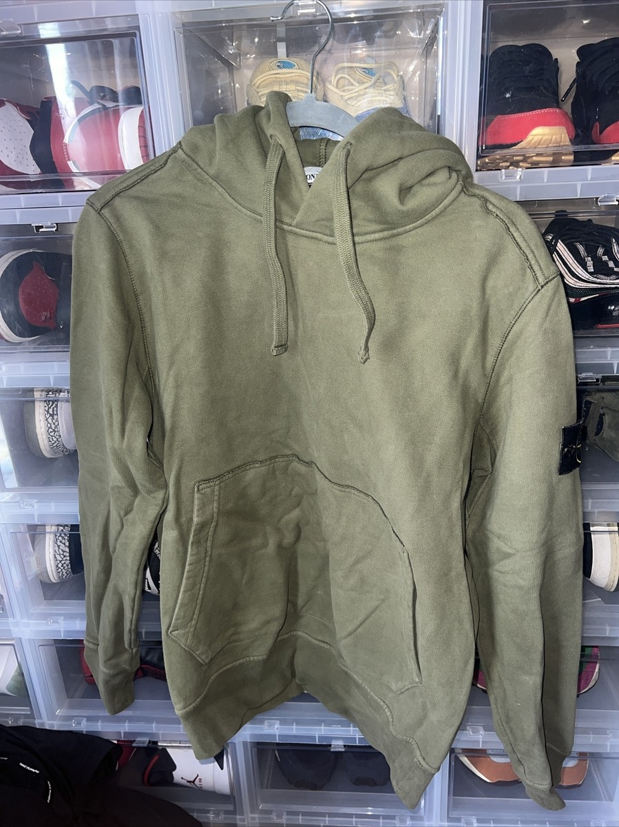 Mens Hoodies Strong Island Hoodie Mens Hoodies Olive Stone Island