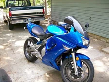 Fit for 2006 2007 2008 Kawasaki Ninja 650R Blue Injection Fairing Plastics c001