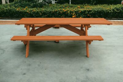 94" Cedar Chest Solid Wood Outdoor Picnic Table | eBay