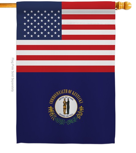 Bandera de jardín de Kentucky de EE. UU. Estados regionales pequeño regalo decorativo casa patio pancarta - Imagen 3 de 13