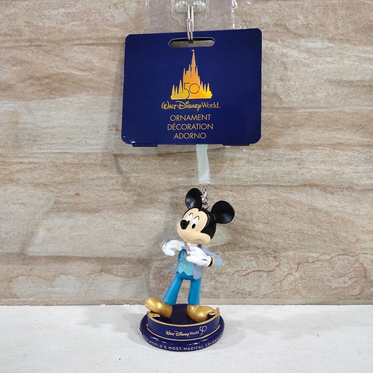 Walt Disney World 50th Mickey Mouse Magic Kingdom Ornament