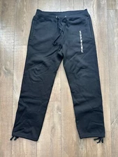 Supreme FW14 Warm Up Sweat Pants sz M Black | Champion Jogger Box Logo Coaches