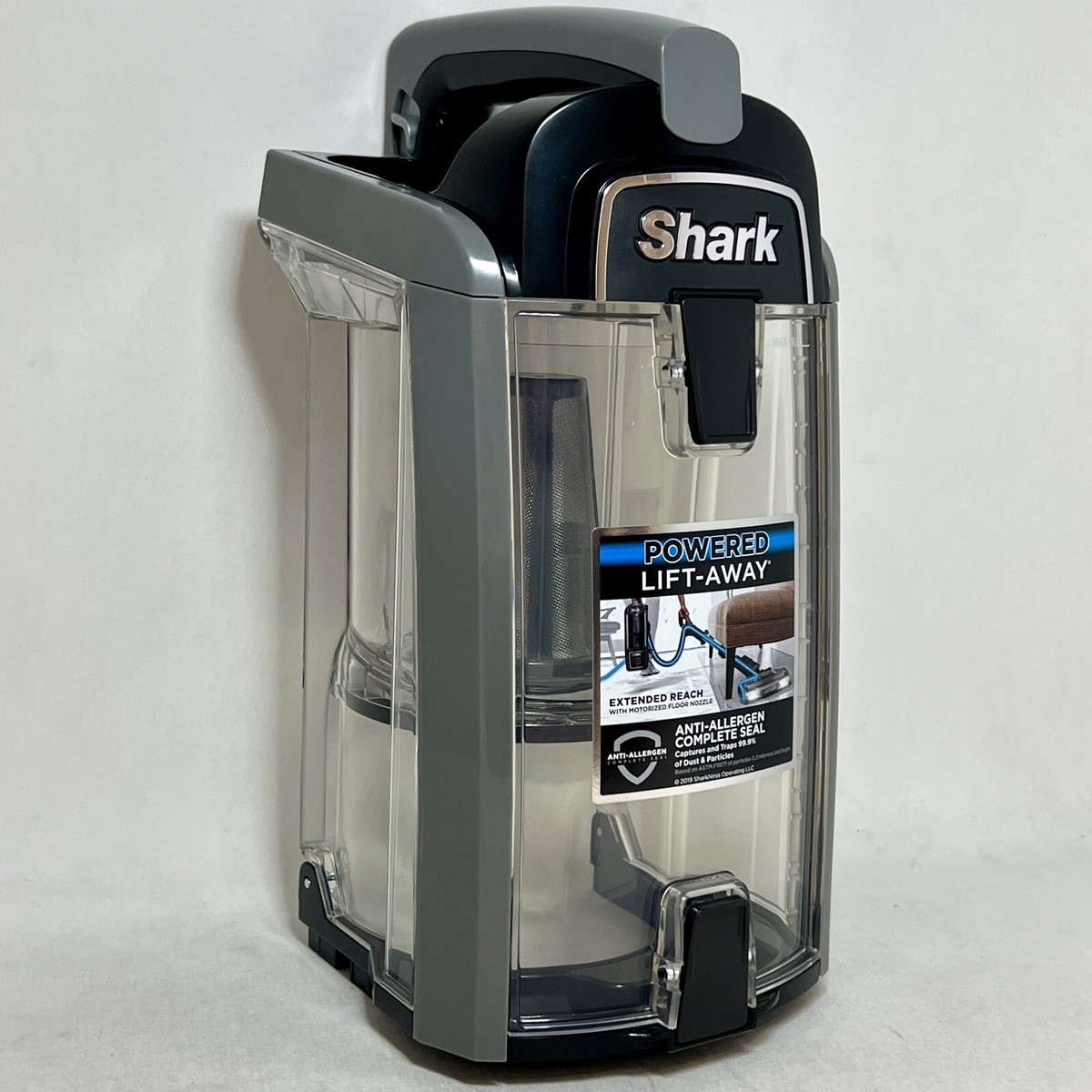 Shark Dust Cup Dirt Bin Canister Black for Rotator Lift-Away Speed