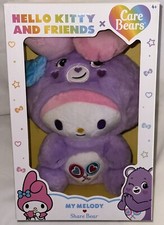 Hello Kitty and Friends Care Bears Plush 10 My Melody Share Bear NWT