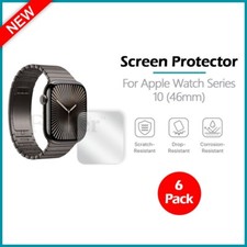 6-Pack LCD Ultra Clear HD Screen Protector for Apple iWatch Watch Series 10 46mm