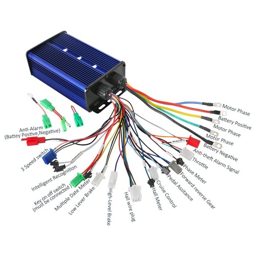 48V-72V 3000W 3200W High Speed Motor Brushless Controller for ATV Electric EBike - 第 1/6 張圖片