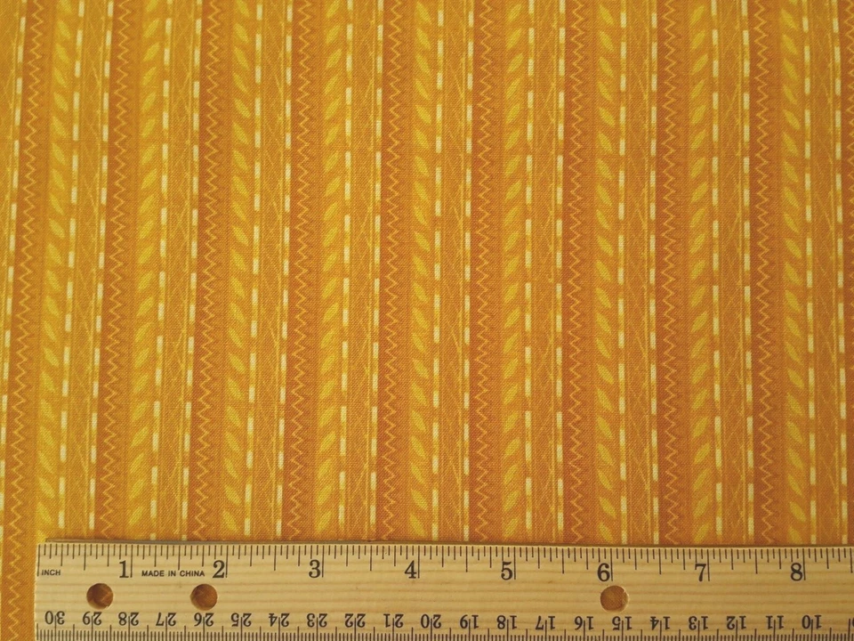 18" Stripe Julia Cairns Quilting Treasures African Tonal Gold / Golden Yellow - Image 2 of 3