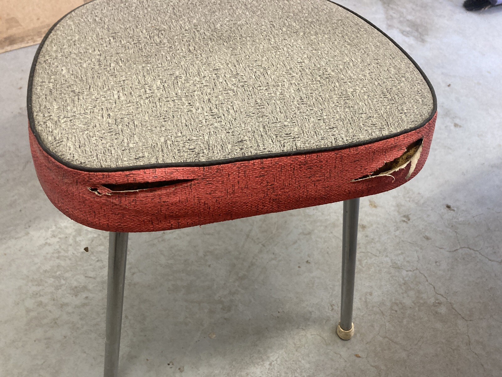 VINTAGE RETRO ANTIQUE LAMINEX KITCHEN DINING TABLE AND CHAIRS VINYL CHROME READ eBay