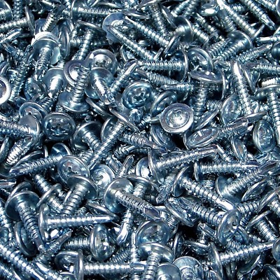 1000 #8 X 3/4'' Phillips Modified Truss Head Self Drilling Screw Zinc Tek K-Lath
