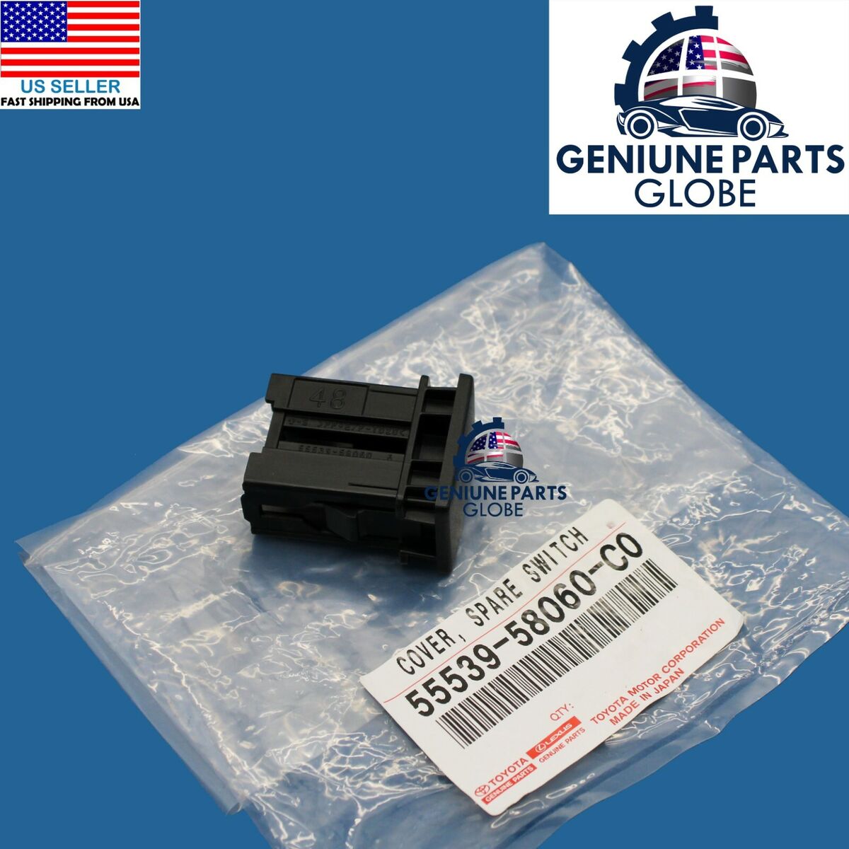GENUINE OEM TOYOTA 4RUNNER GX460 IS350 SPARE SWITCH HOLE GENUINE OEM TOYOTA 4RUNNER GX460 IS350 SPARE SWITCH HOLE