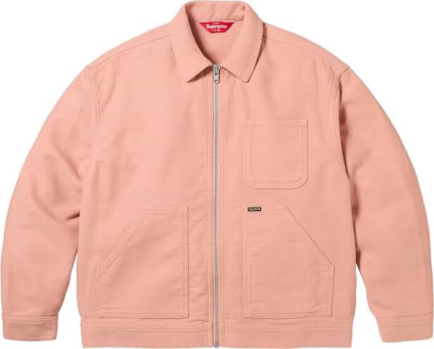 Supreme Moleskin Work Jacket Dusty Pink