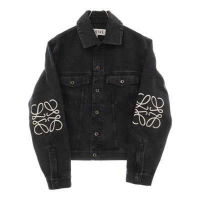 LOEWE ANAGRAM DENIM JACKET BLACK H526Y50W26 Used 