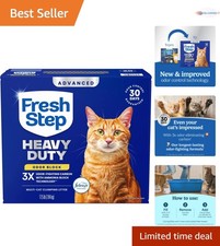 Heavy Duty Cat Litter Fiber Clumping Odor Control Febreze 17.5 lb