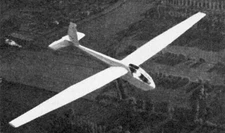 Wassmer WA-20 Javelot Glider Desktop Wood Airplane New Model Small Scale 1/48