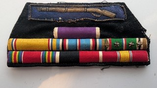 Embroidered WW2 Ribbon Bar PH EIB ETO